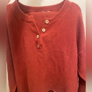 Free people Hailee knit set in rust color